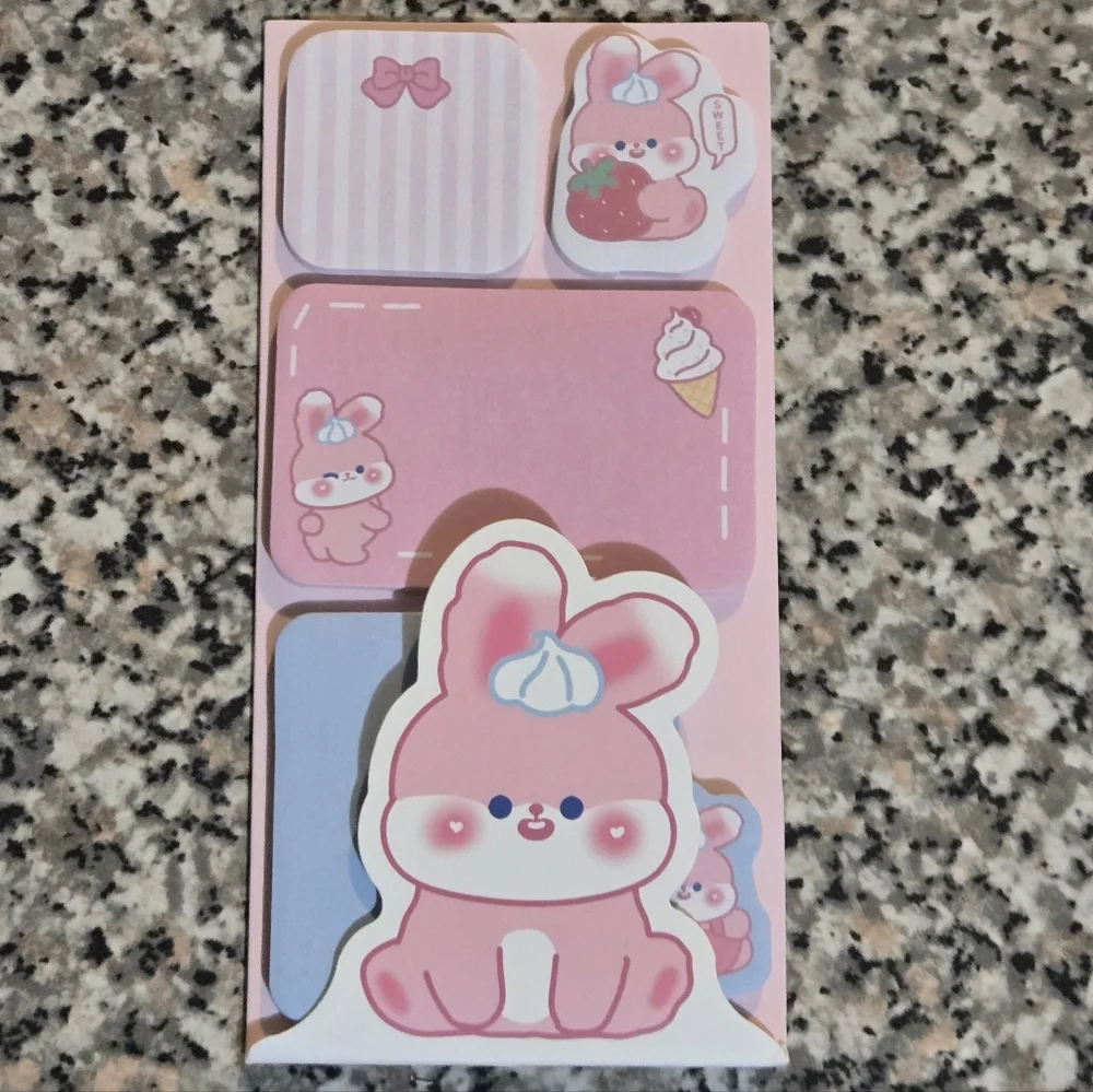 2 Cute Animal Sticky Notes Memo Pad Set